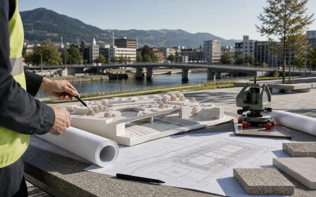 Architektur-Konzeptwebsite: Perfekte Betonschalung im Detail