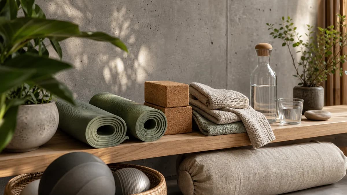 Studio-Konzeptwebsite: Matten und natürliche Materialien im Detail
